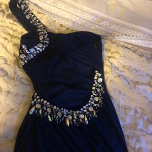 Blue prom dress